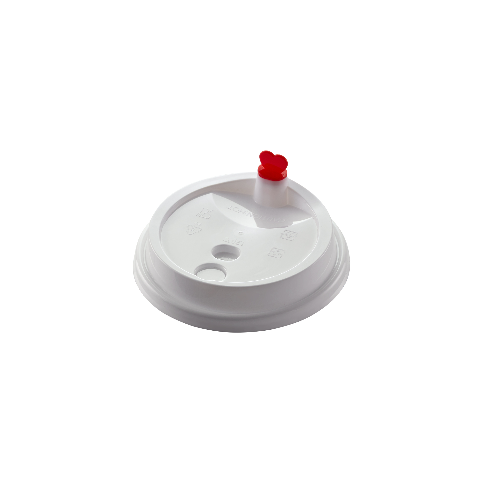 Coffee Lid with Stoper(White)